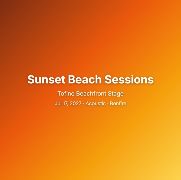 Tofino Sunset Beach Sessions