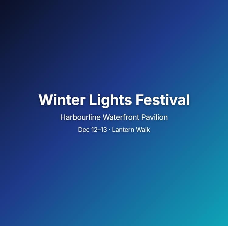Harbourline Winter Lights Festival